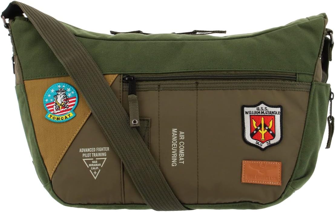 コラボ/AVIREX/ショルダー/バッグ/HONDA/別注/カーキ/限定/極美品 中古・古着通販】AVIREX (アヴィレックス) HONDA (ホンダ) ワン